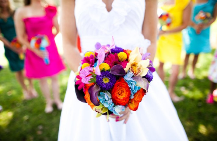 vibrant-bright-bridal-bouquets-colorful-mix-and-match-bridesmaid-dresses__full-carousel